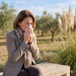 Especialista en rinitis alérgica tratando congestión nasal y estornudos por videoconsulta